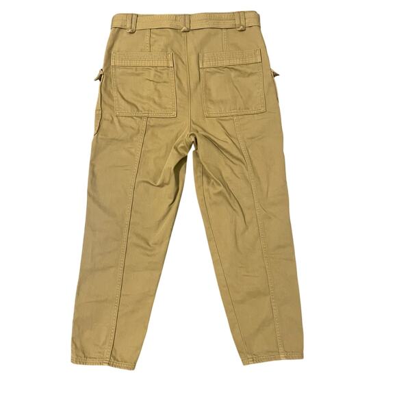Banana Republic Women's Utility Pants Whiskey Lou Trapunto Cargo Belted Size 8 - Picture 4 of 16